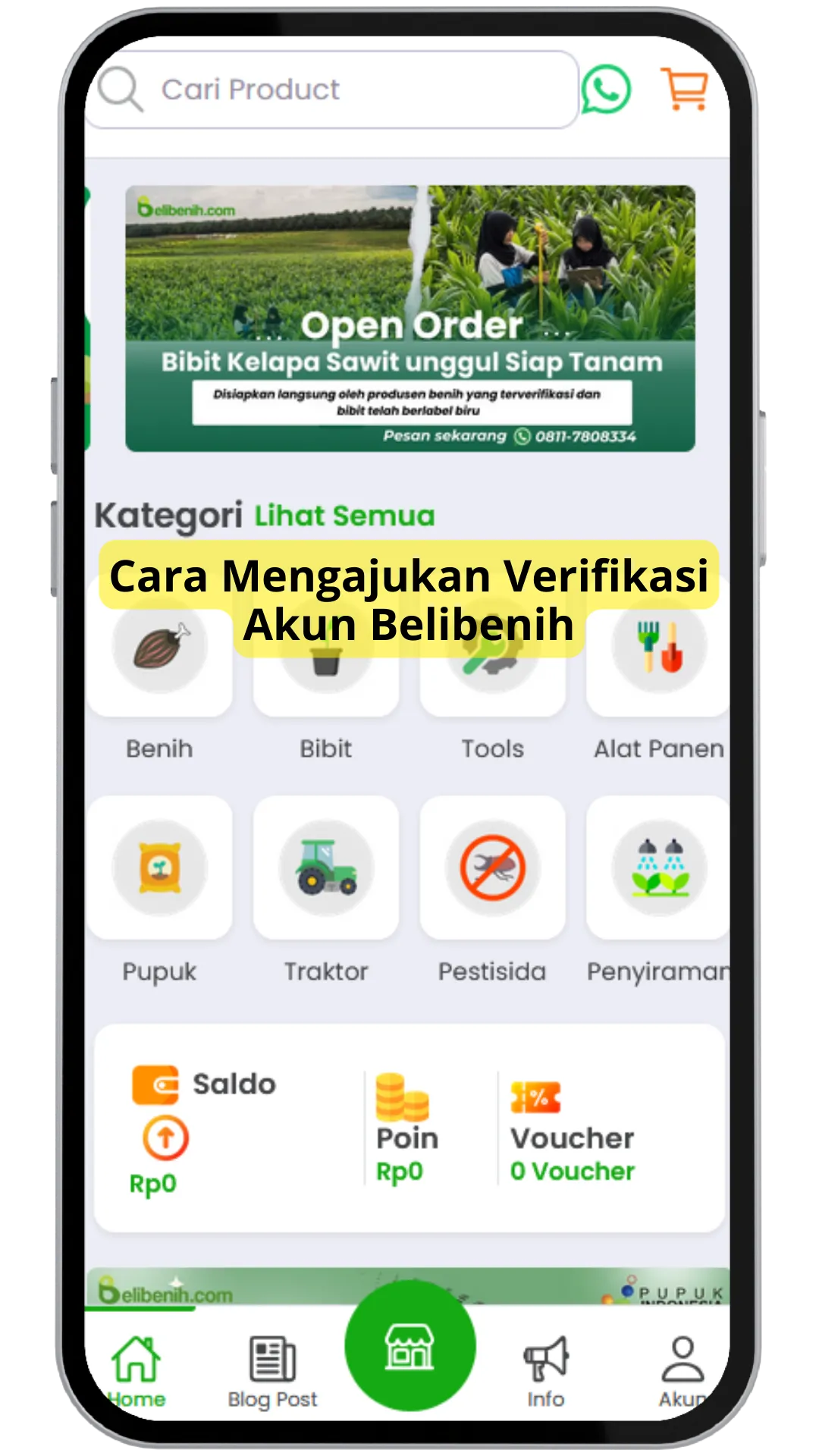Cara Verifikasi Akun Belibenih